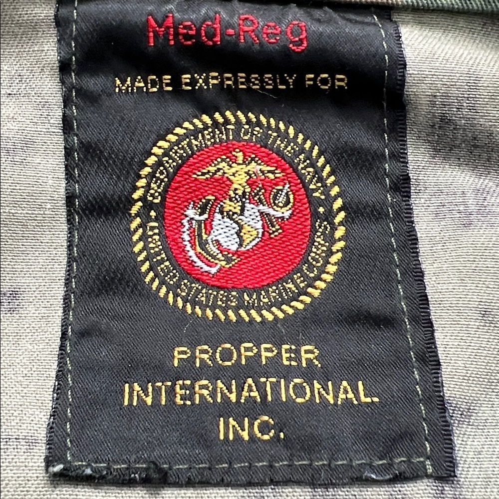 Propper International Inc USMC Camo Button-Front Utility Jacket - Size M Reg - Picture 5 of 8